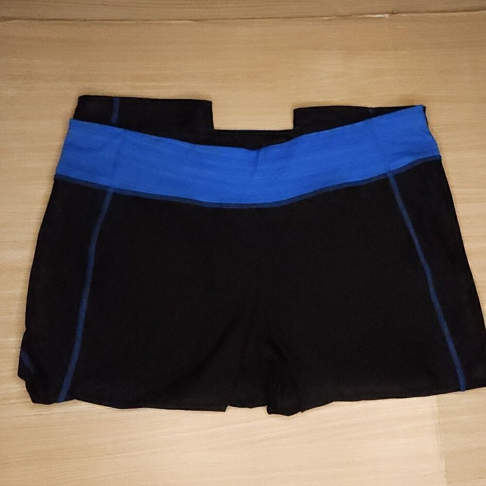 Xersion Blue Black Capri Leggings Large